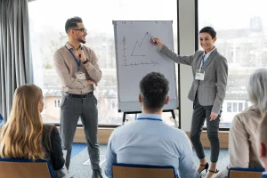 Sales training for employees focusing on soft skills development