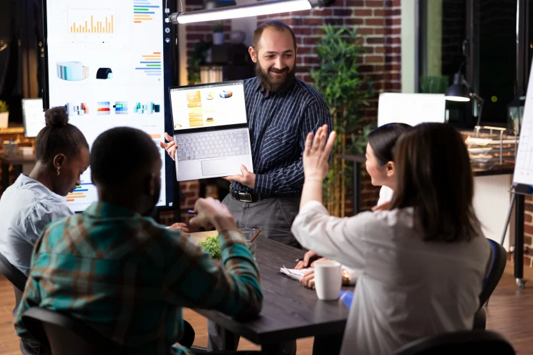 Corporate sales training team presentation